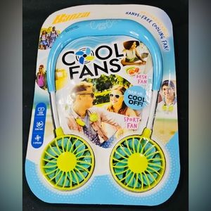 Cool Fans Hands Free Rechargable (USB) Cooling Fan -  3-Speeds BRAND NEW!